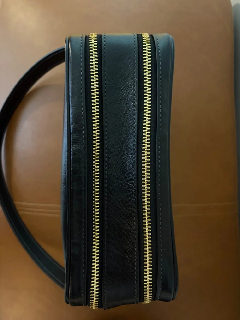 Coach Carey Crossbody Bag in Black with Gold Hardware